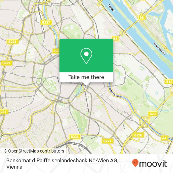 Bankomat d Raiffeisenlandesbank Nö-Wien AG map