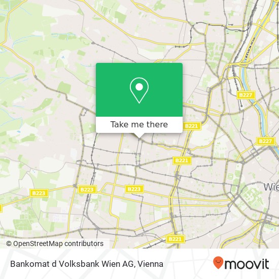 Bankomat d Volksbank Wien AG map