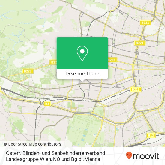 Österr. Blinden- und Sehbehindertenverband Landesgruppe Wien, NÖ und Bgld. map