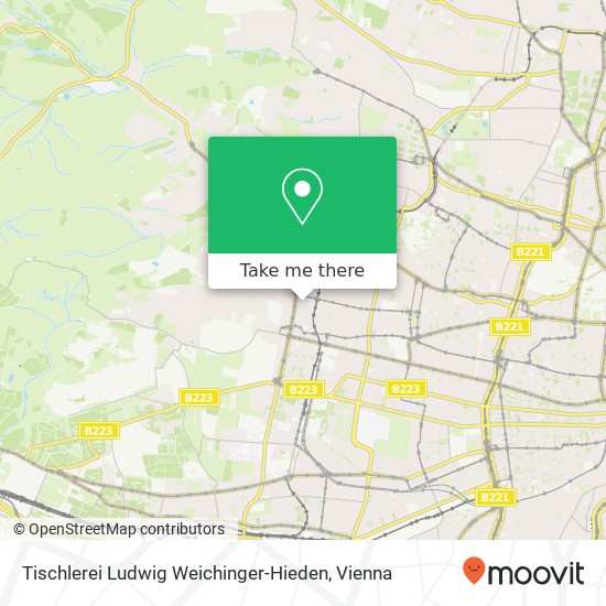 Tischlerei Ludwig Weichinger-Hieden map