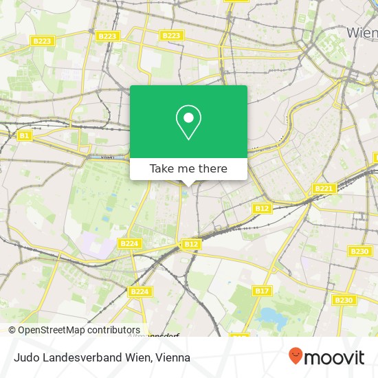 Judo Landesverband Wien map