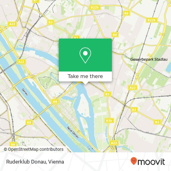 Ruderklub Donau map