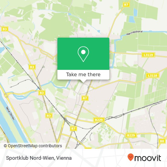 Sportklub Nord-Wien map