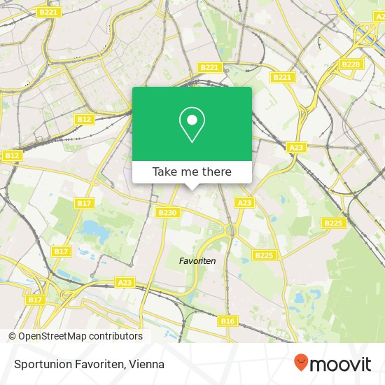 Sportunion Favoriten map