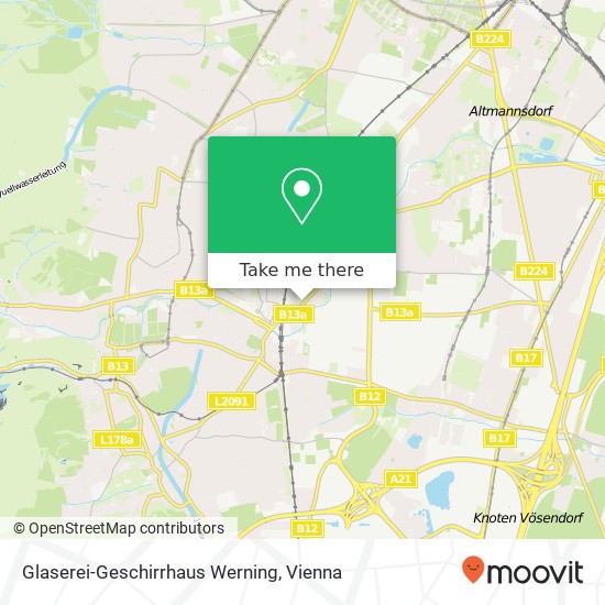 Glaserei-Geschirrhaus Werning map