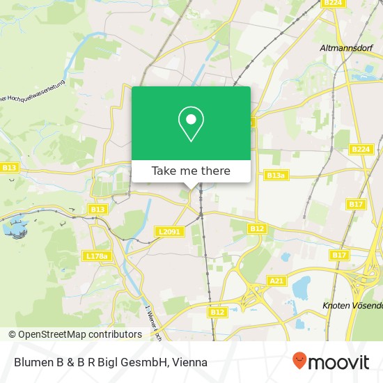 Blumen B & B R Bigl GesmbH map