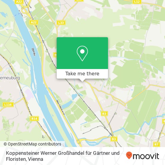 Koppensteiner Werner Großhandel für Gärtner und Floristen map