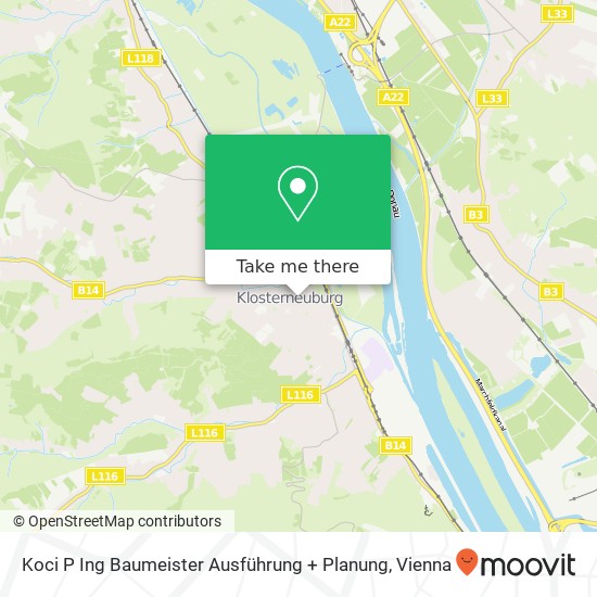 Koci P Ing Baumeister Ausführung + Planung map