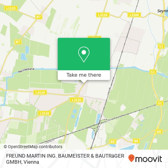 FREUND MARTIN ING. BAUMEISTER & BAUTRäGER GMBH map