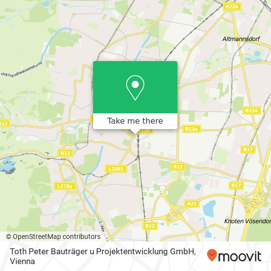 Toth Peter Bauträger u Projektentwicklung GmbH map