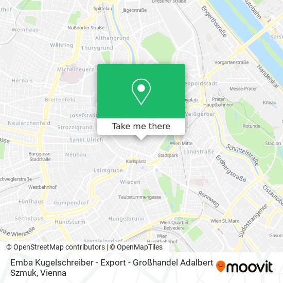 Emba Kugelschreiber - Export - Großhandel Adalbert Szmuk map