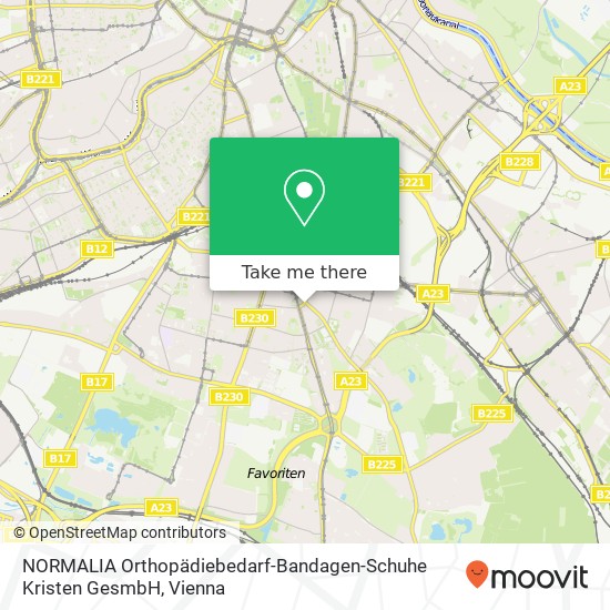 NORMALIA Orthopädiebedarf-Bandagen-Schuhe Kristen GesmbH map