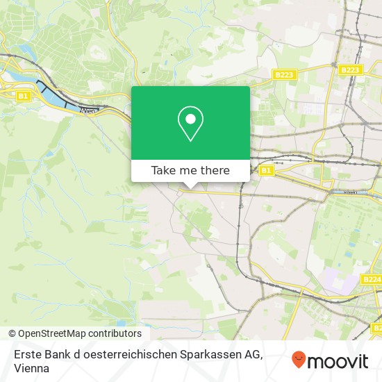 Erste Bank d oesterreichischen Sparkassen AG map