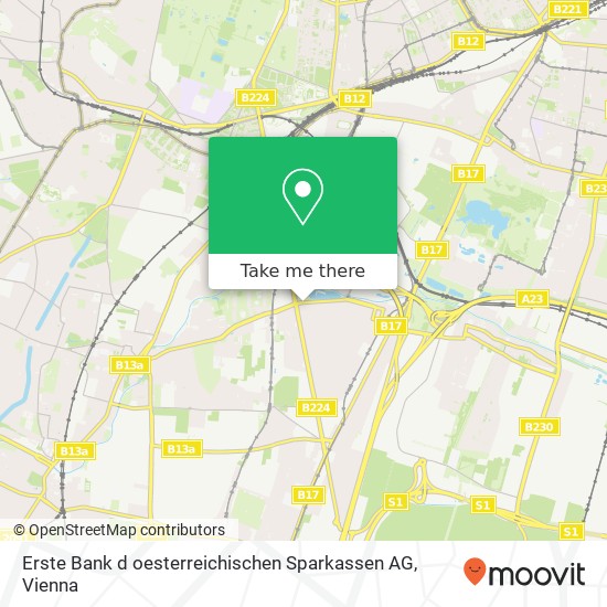 Erste Bank d oesterreichischen Sparkassen AG map