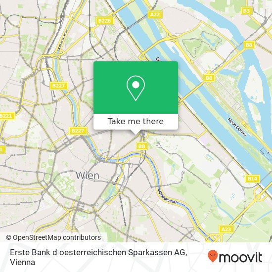 Erste Bank d oesterreichischen Sparkassen AG map