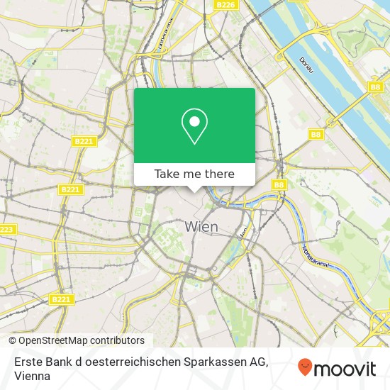 Erste Bank d oesterreichischen Sparkassen AG map