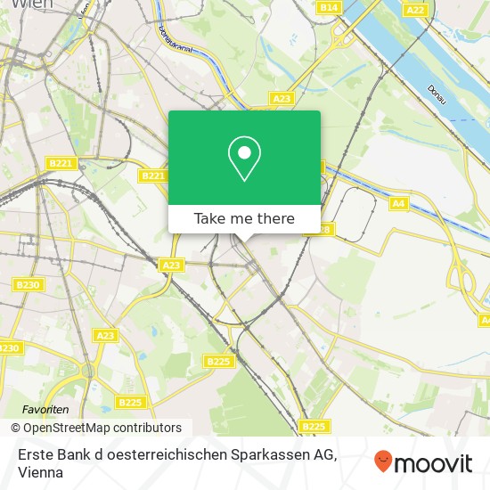 Erste Bank d oesterreichischen Sparkassen AG map