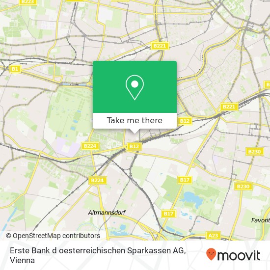 Erste Bank d oesterreichischen Sparkassen AG map