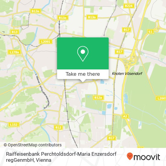 Raiffeisenbank Perchtoldsdorf-Maria Enzersdorf regGenmbH map