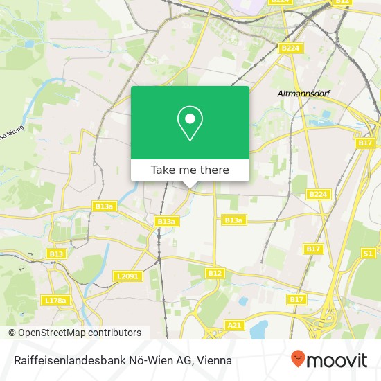 Raiffeisenlandesbank Nö-Wien AG map
