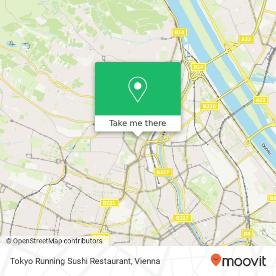 Tokyo Running Sushi Restaurant map