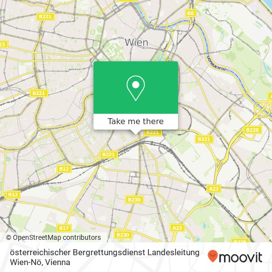 österreichischer Bergrettungsdienst Landesleitung Wien-Nö map