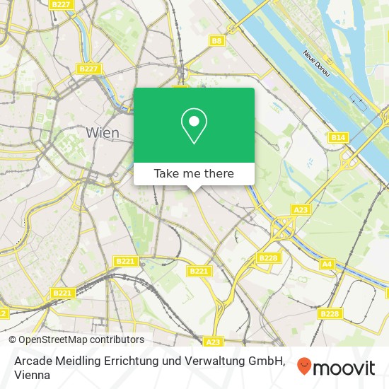 Arcade Meidling Errichtung und Verwaltung GmbH map