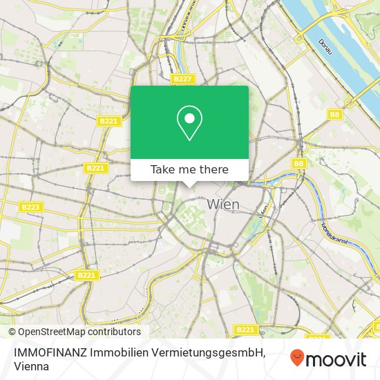 IMMOFINANZ Immobilien VermietungsgesmbH map