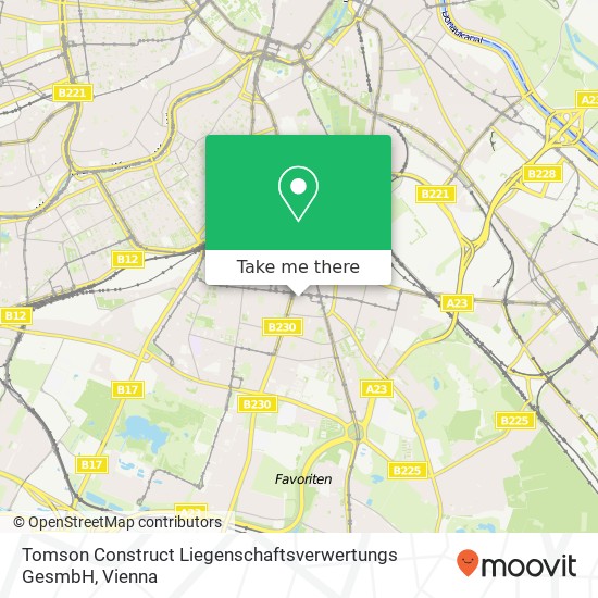 Tomson Construct Liegenschaftsverwertungs GesmbH map