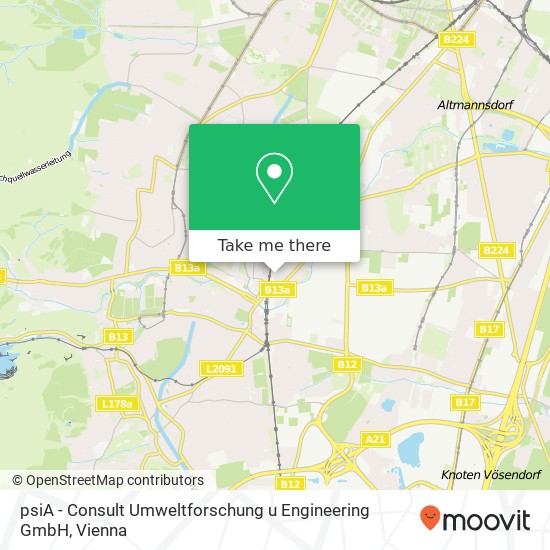 psiA - Consult Umweltforschung u Engineering GmbH map