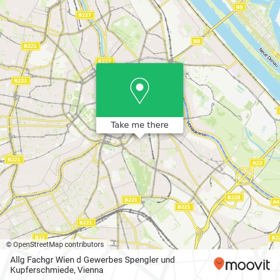 Allg Fachgr Wien d Gewerbes Spengler und Kupferschmiede map