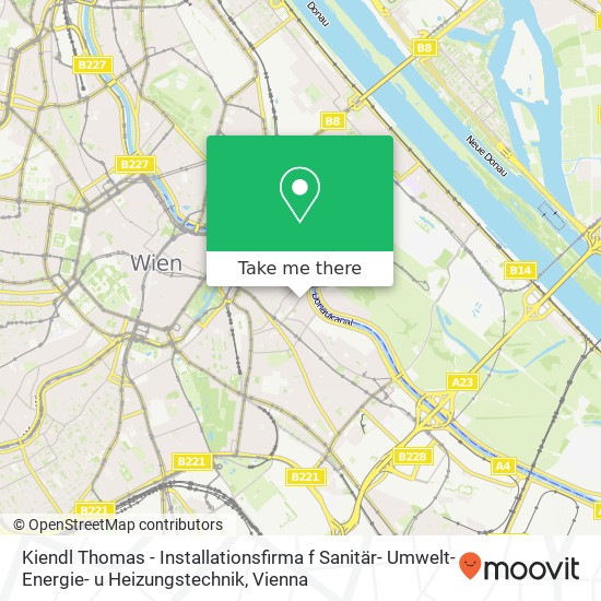 Kiendl Thomas - Installationsfirma f Sanitär- Umwelt- Energie- u Heizungstechnik map