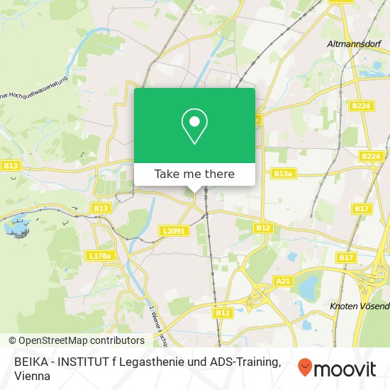 BEIKA - INSTITUT f Legasthenie und ADS-Training map