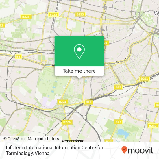 Infoterm International Information Centre for Terminology map