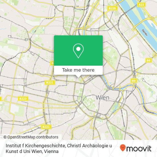 Institut f Kirchengeschichte, Christl Archäologie u Kunst d Uni Wien map
