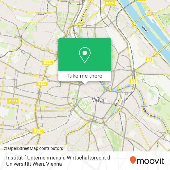 Institut f Unternehmens-u Wirtschaftsrecht d Universität Wien map