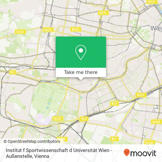 Institut f Sportwissenschaft d Universität Wien - Außenstelle map