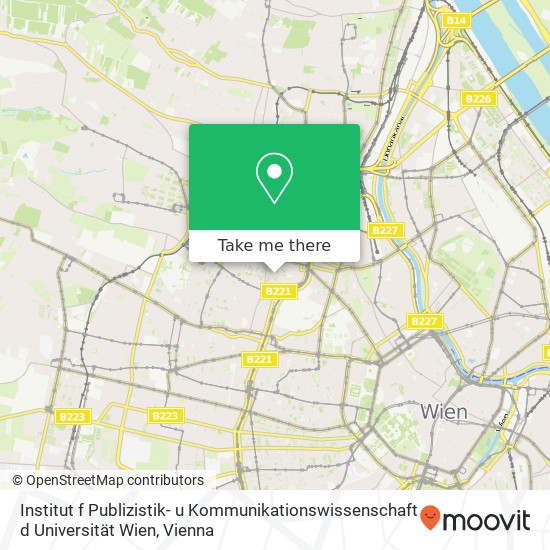 Institut f Publizistik- u Kommunikationswissenschaft d Universität Wien map