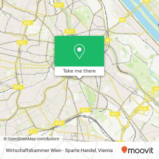 Wirtschaftskammer Wien - Sparte Handel map