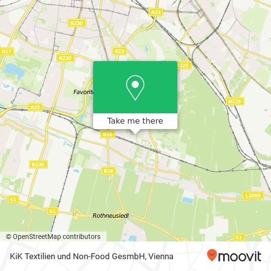 KiK Textilien und Non-Food GesmbH map