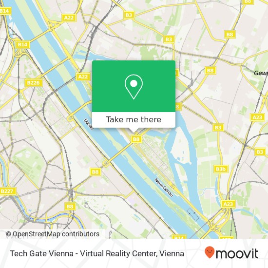 Tech Gate Vienna - Virtual Reality Center map