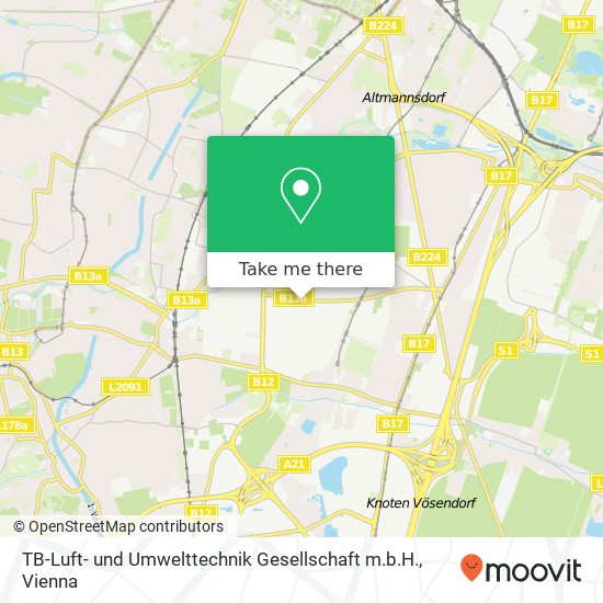 TB-Luft- und Umwelttechnik Gesellschaft m.b.H. map