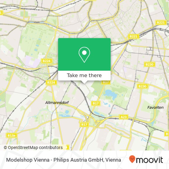 Modelshop Vienna - Philips Austria GmbH map