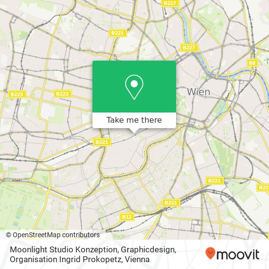 Moonlight Studio Konzeption, Graphicdesign, Organisation Ingrid Prokopetz map