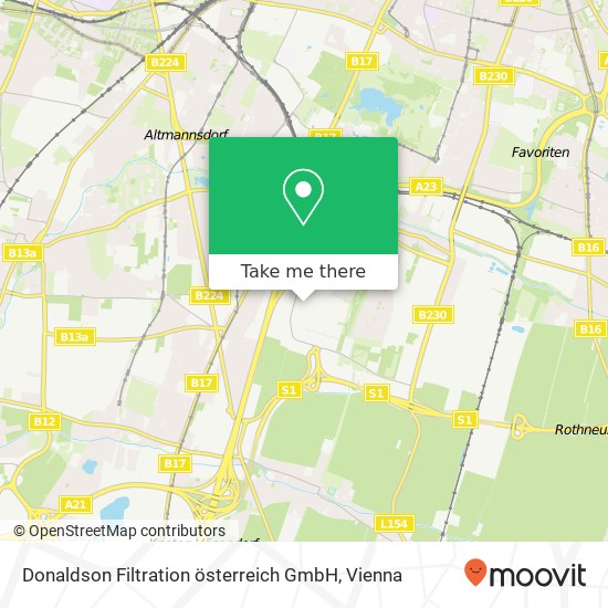 Donaldson Filtration österreich GmbH map