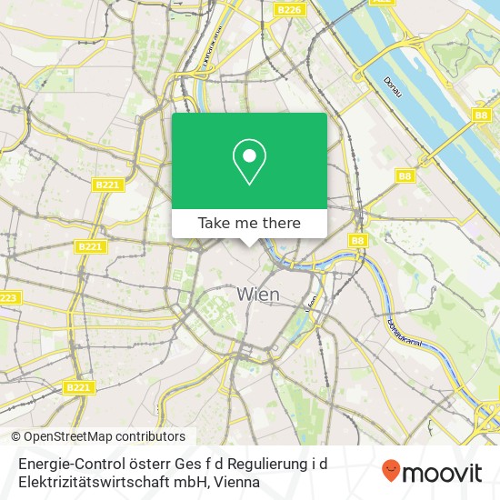 Energie-Control österr Ges f d Regulierung i d Elektrizitätswirtschaft mbH map