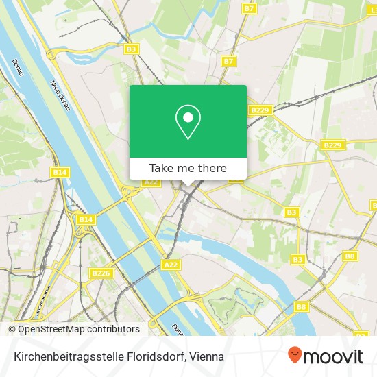 Kirchenbeitragsstelle Floridsdorf map