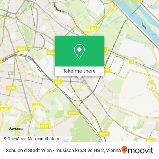 Schulen d Stadt Wien - musisch kreative HS 2 map