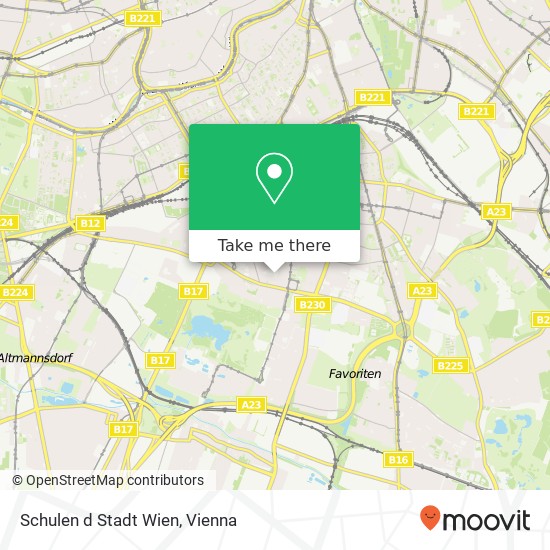 Schulen d Stadt Wien map