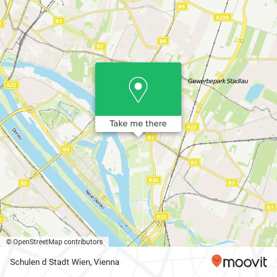 Schulen d Stadt Wien map